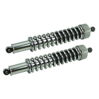 Set 2 Federbeine hinten chrom 5 fach verstellbar hintere Stoßdämpfer pas f Simson Roller SR50 Comfort S51 S50 Federung