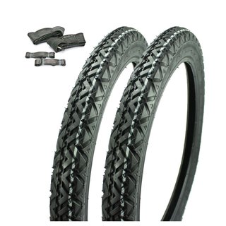 2 Hänger Reifen Schlauch pas f Simson SL1 Mofa und Anhänger 2,25x16
