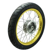 Rad einbaufertig hinten Felge Gold pas f Simson S51 S50...