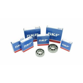 8 SKF Kugellager für MM250/4 für 5-Gang MZ Motor TS250/1 Getriebe Kurbelwelle 6204 C4, 6203 C4, 6306 C4, 6302, 16005