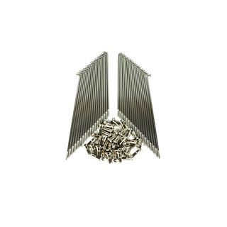 36 Speichen mit Nippel verchromt Scheibenbremse Simson S51 S50 S53 S70 je 18x 171 + 177mm