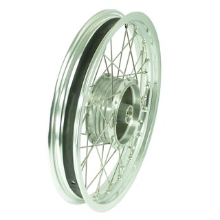 Speichenrad komplett mit Alufelge, Speichen chrom Tuning 1,85x16 für Simson S51 S50 S70 Sperber Schwalbe Star Duo