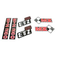 Satz Klebefolie Aufkleber für MZ ETZ250 Seitendeckel...
