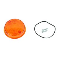 Simson Blinker Glas Dichtung Schrauben rund Orange hinten...