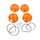 4x Simson Blinker Schalen Glas Dichtung Schrauben rund Orange vorn + hinten mit E-Zeichen 12V S51 S50 SR50  pass f MZ ETZ TS 150 125 250