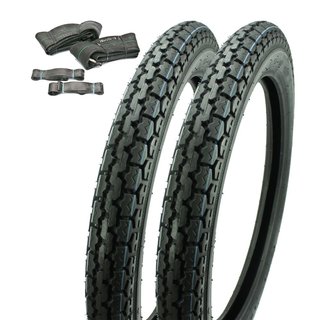 Set Reifen pas f Simson S51 S50 KR51 Schwalbe Star Sperber Habicht S53 S70 Duo VeeRubber 43P 2,75x16 Zoll VRM015