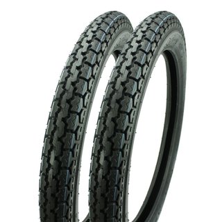 2 Reifen Mantel für Simson S51 S50 KR51 Schwalbe Star Sperber Habicht S53 S70 Duo VeeRubber 43P 2,75x16 Zoll VRM015