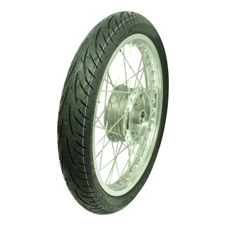 Komplettrad vorn mit Reifen Edelstahl Speichen Mitas TouringForce für Simson S51 S50 S70 S53 Habicht KR51 Schwalbe Sperber 80/80 - 16, 45P TL 2,75x16