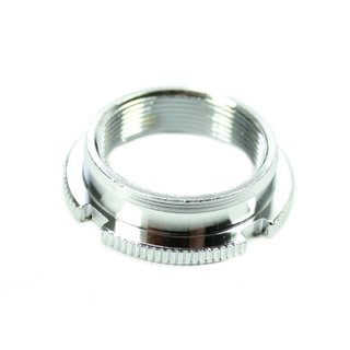 Gegenmutter am Lenkungslager Lenker - verchromt 4 Nuten - neue Ausführung - mit Rändelung Simson SR1, SR2, SR2 E, KR50, SR4-1 Spatz, SR2-2 Star, SR4-3 Sperber, SR4-4 Habicht