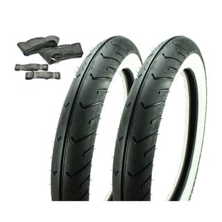 2 Weißwandreifen Sava Mitas MC2 für Simson S51 S50 S53 S70 Star KR51 Schwalbe Spatz Sperber Habicht Retro Ratte Oldschool