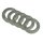 Set 5x 2. - 5. Lamelle Haltelamelle Innenlamelle Kupplung MZ TS ES ETS 125 150 RT125 IWL Troll Wiesel Berlin SR59 Stahlscheibe