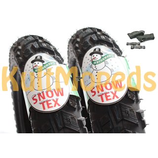 2 Winterreifen Schlauch pas. f Simson SR50 SR80 Roller Heidenau K57 M+S 3,00x12 Allwetterreifen
