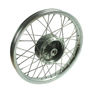 Speichenrad, Alufelge poliert 1,50x16, Speichen Edelstahl für Simson S51 S50 S70 S53 Sperber Schwalbe Spatz Star Sperber Habicht Duo