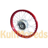 Speichenrad 1,5x16 Felge rot für Simson S51 S50 S70 S53 KR51 Schwalbe Star Sperber Habicht Spatz Duo