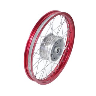 Speichenrad Felge 1,5x16 rot für Simson S51 S50 S70 KR51 Schwalbe S50 Star Sperber Habicht Spatz S53 Duo Speichen Edelstahl