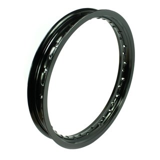 Felge breit 1,85x16 schwarz für MZ ETZ 125 150 und Tuning für Simson S51 S50 S70 S53 Sperber Habicht Star KR51 Schwalbe Alufelge
