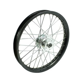 Felge Scheibenbremse schwarz Speichen verchromt für Simson S51 S50 S53 S70 S83