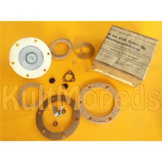 Reparatursatz Membran Vergaser, Benzinpumpe M 66 STM Solex, neu, DDR Ware, OVP