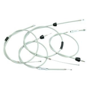 4 Bowdenzüge grau Bowdenzug Simson KR51/2 Schwalbe Kupplung Bremse Choke Gas Bremse