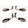 4 Tuning Mini Blinker 12V schwarz kurz für Simson S51 S50 S70 S53 E-Zeichen MZ ETZ TS RT ES 125 150 250 schwarz M8 12V TÜV