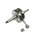 Kurbelwelle + RS904 SP Tuning Zylinder 4 Kanal mit Barikit 1-Ring Kolben Doppelauslass ink. Kopf Simson S51 KR51/2 Schwalbe SR50 S53 Kit Motor 90 ccm