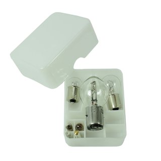 Glühlampen Ersatzkasten Sortiment 6V 35/35W für Simson S51 S50 SR50 KR51 Schwalbe Star Birnen 21W, 5W, 2W 1,2W, Sicherungen