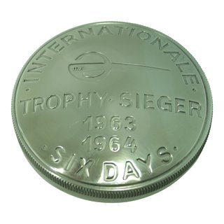 60mm SixDays Tankdeckel Aluminium poliert MZ TS ETZ ETS ES RT 125 150 175 250  mit Dichtring 1963 1964