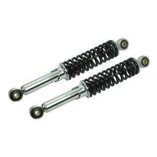 2 Federbeine schwarz vorn 300mm Simson KR51 Schwalbe Star Sperber Stoßdämpfer 5x verstellbar