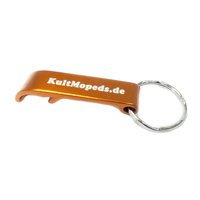 Flaschenöffner "KultMopeds.de", orange mit...