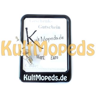 Gutschein 150 Euro für Geburtstage, Weihnachten, Jahrestage, ... Sage es mit KultMopeds
