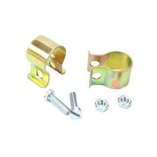 2x Klemmschellen, verzinkt, kpl. für runde Blinkleuchte 8580.23 Simson S51 S50 SR50  pass f MZ ETZ TS 150 125 250 hinten E-Zeichen