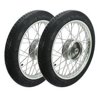 Paar Kompletträder Heidenau K4 auf Alufelge Simson S51 S50 KR51 Schwalbe Spatz Star Sperber Habicht Duo