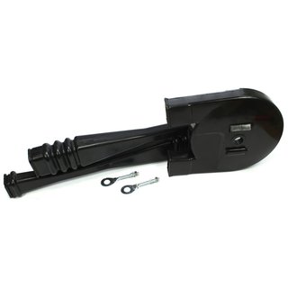 Kettenschutz 6-tlg. für Simson S50, S51, KR51/2 Schwalbe schwarz Kettenschläuche + Kettenkasten + Kettenspanner