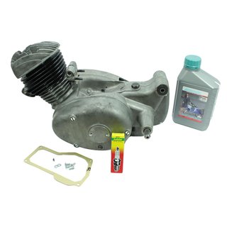 Regenerierung Motor Getriebe für Simson SR1 SR2 Lager Zylinder Überholung gegen Altteil 50 ccm inkl. Getriebeöl Rheinmetall RH50