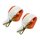 Paar Blinker LED 12V weiß orange mit E-Zeichen pas. für Simson KR51 Schwalbe Star Sperber Habicht ES 150 125 175 Ochsenauge