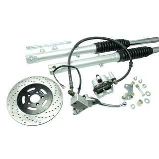Komplett Umbausatz Scheibenbremse für Simson S51 S50 S70 SR50 SR80 S53 S83 Bremszange inkl Hauptbremszylinder 760mm