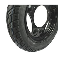 Paar Simson Komplettrad mit Reifen 12 Zoll SR50 SR80 SD50 Albatros einbaufertig inkl, Scheibenrad schwarz