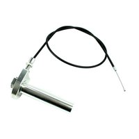 Schnellgasgriff silber mit Gasbowdenzug für DDR...