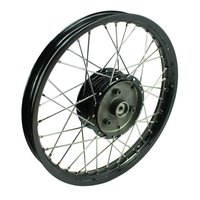 Felge schwarz 1,5x16, Nabe schwarz Speichen Edelstahl...