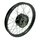 Felge schwarz 1,5x16, Nabe schwarz Speichen Edelstahl für Simson S51 S50 S53 Spatz Star Star Sperber Habicht KR51 Schwalbe Duo