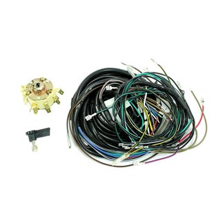 Kabelbaum + Zündschloss + Zündschlüssel für Simson S51 S50 S70 S53 Basis Kabelsatz Elektrik Neu