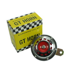 Hupe Signal Horn 6V Chrom Rot für Mz Rt125 Es 175 250 300 Bk350 Simson Awo 425 S T NSU DKW ILO Adler Victoria