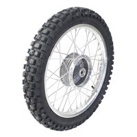 Komplettrad mit Mefo Crossreifen pas. für Simson S51...