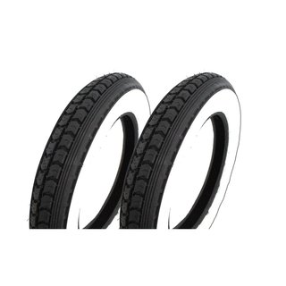 Paar Weißwand Reifen Mantel pas. f. Simson SR50 SR80 Roller SD50 Continental 3,00x12 M/C 47J