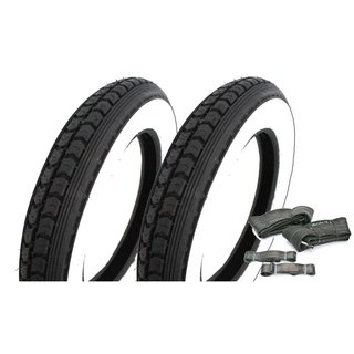 Paar Weißwand Reifen Schläuche für Simson SR50 SR80 Roller SD50 Continental 3,00x12 M/C 47J