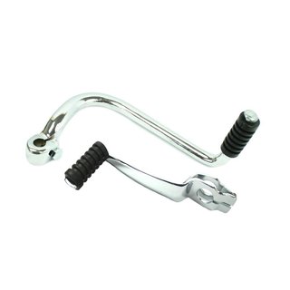 Kickstarter Schalthebel 20mm mit Gummi pass f Simson S50 SR4 Star Sperber Habicht chrom