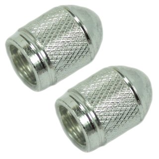 Paar Ventilkappen silber Tuning für Simson S51 S50 S70 S53 KR51 Schwalbe Star Sperber Habicht MZ ETZ TS ES 125 150 250 Ventil auch Auto Traktor LKW