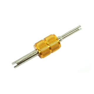 Doppel-Ventilschlüssel gelb, gold VG5, VG8 Auto Moped Motorrad LKW Traktor Ventil für Schlauch 10 12 14 16 17 18 19 20 Zoll pas für Simson S51 S50 S70 S53 KR51 Schwalbe Duo Spatz Star Sperber Habicht MZ ETZ TS ES ETS 125 125 250