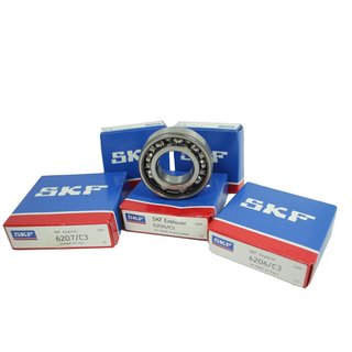 5 SKF Kugellager im Satz Motor pas. für Simson AWO 425 Sport & Touren 250ccm Lagersatz