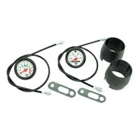 Set 100 km/h Tachometer + Drehzahlmesser DZM weiß +...